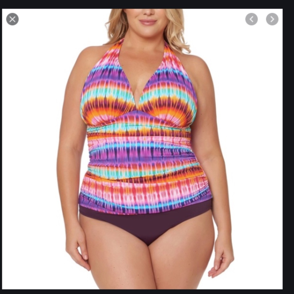 Bleu rod Beattie tankini top 22w dream weavers